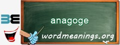 WordMeaning blackboard for anagoge